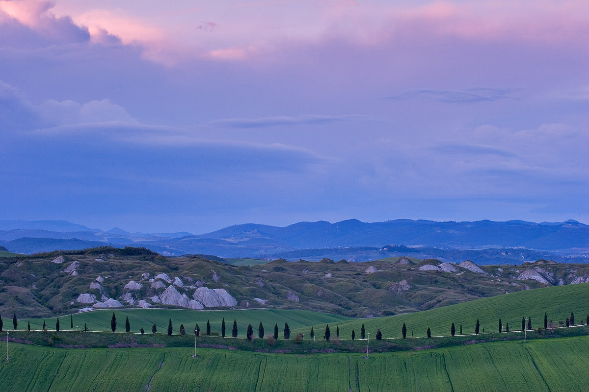 Crepuscule, Crete Senesi