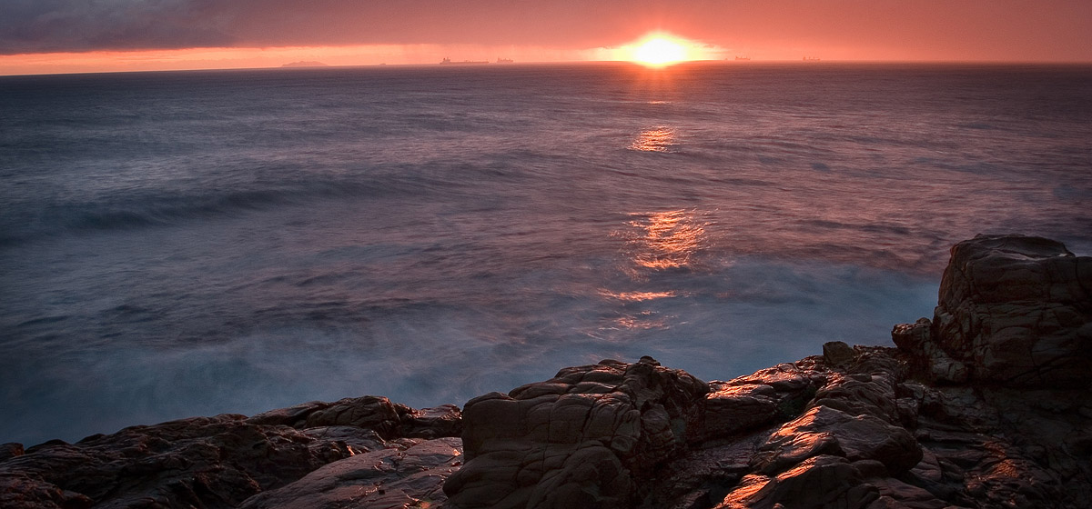 Coucher de soleil depuis Calafuria