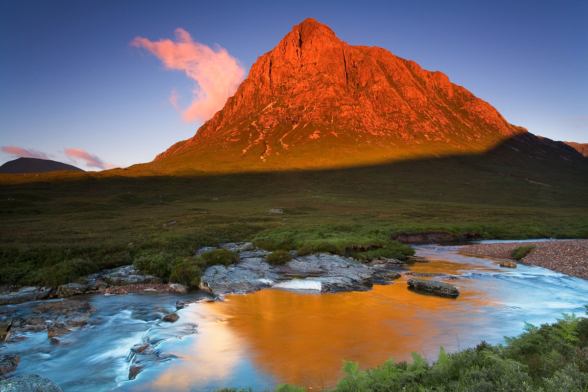 Feu sur le Buachaille Etive Mor