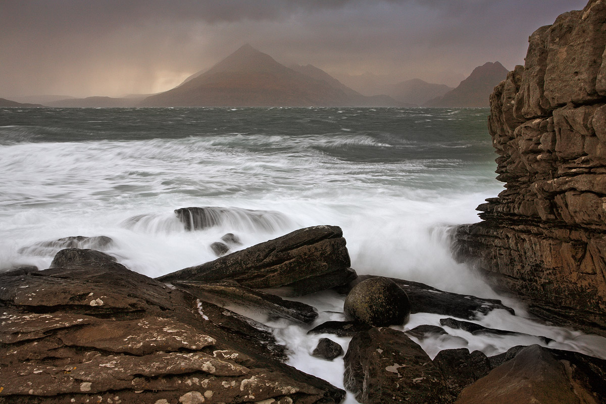 Tempête à Elgol