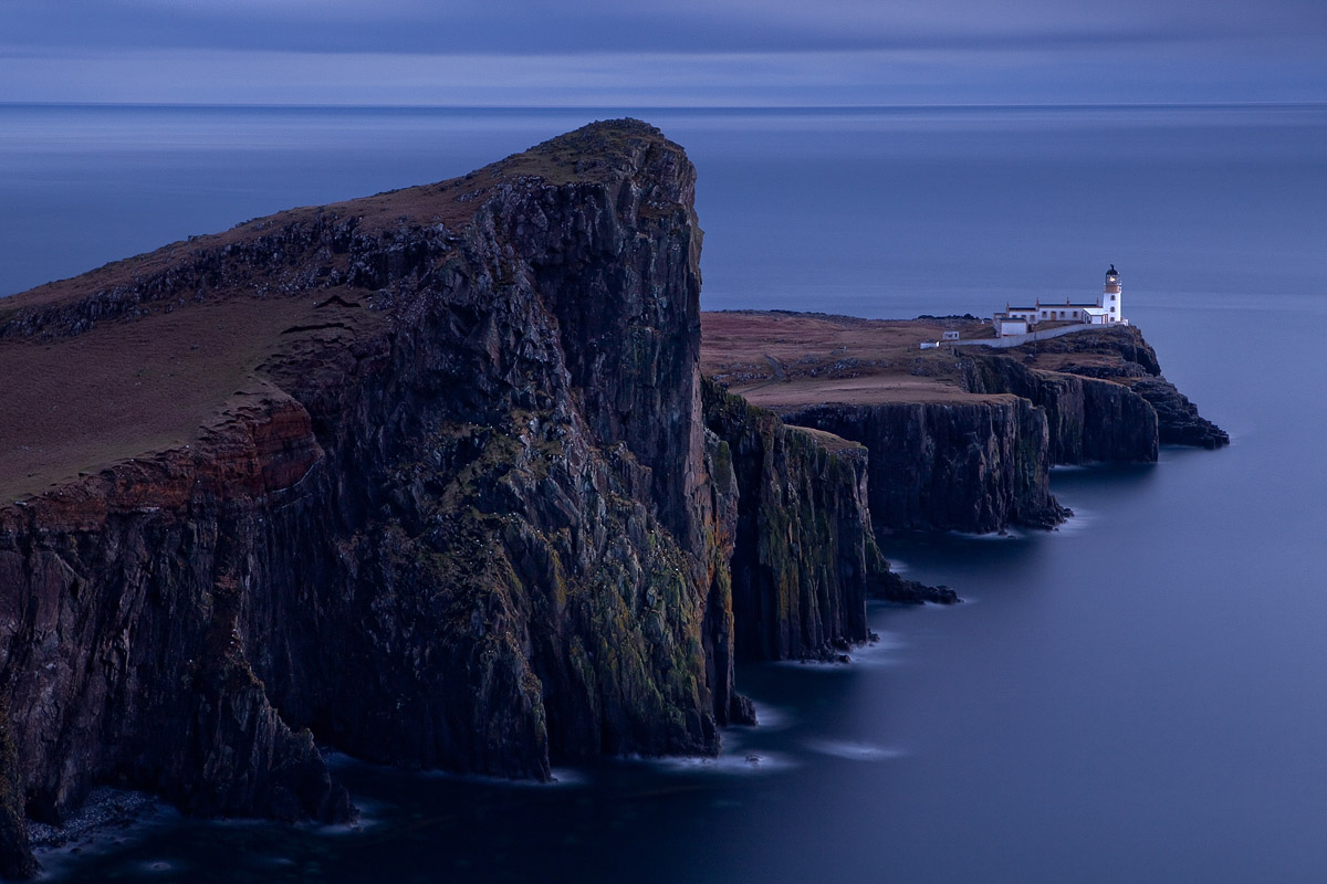 Neist Lighthouse by night